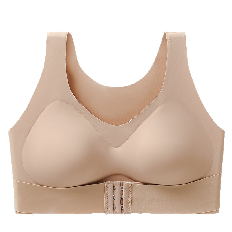 Women Seamless Wireless Lifting Bra Front Buckle Anti Sagging Bra