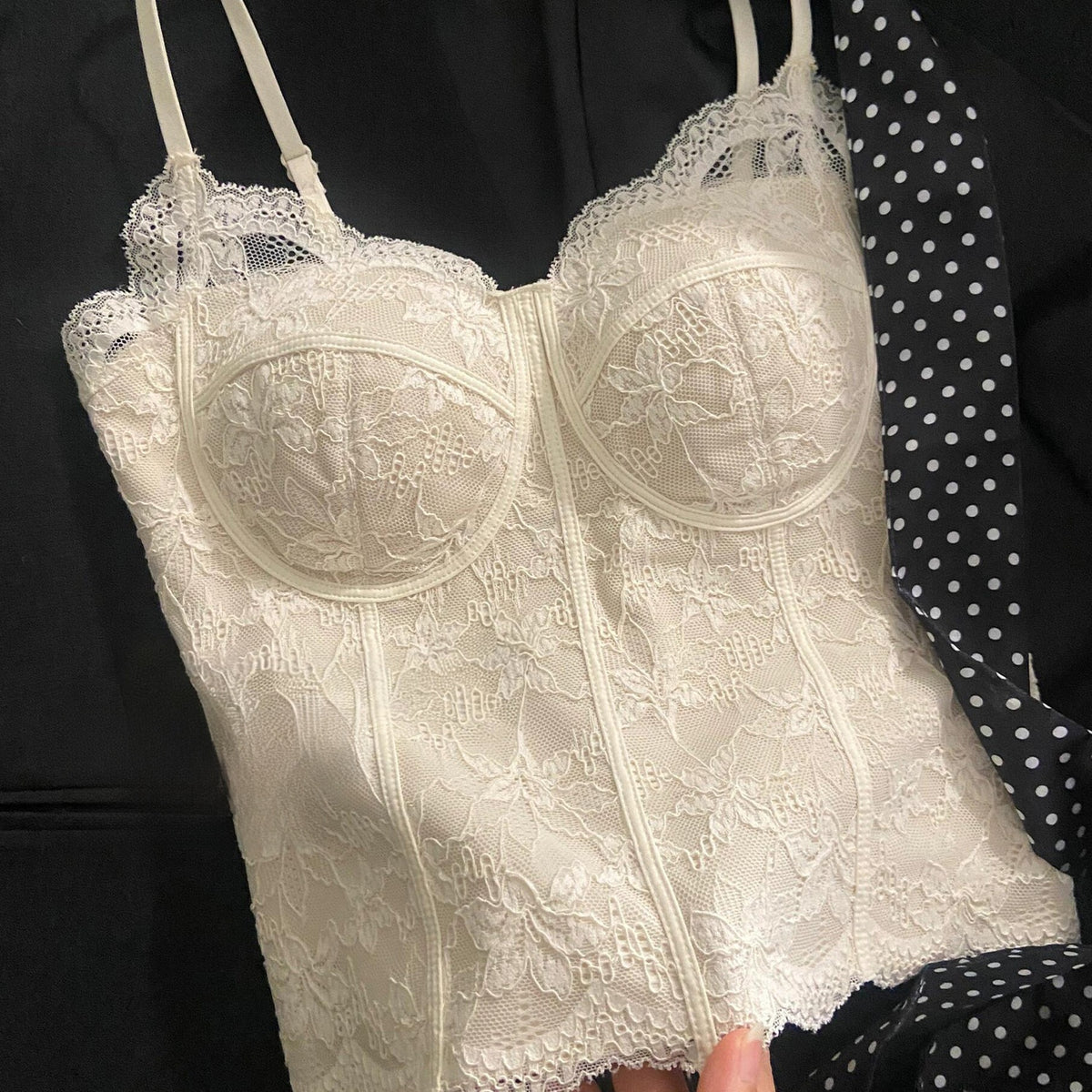 French Lace Camisole with Chest Pads