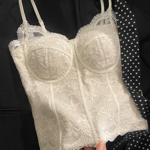 French Lace Camisole with Chest Pads