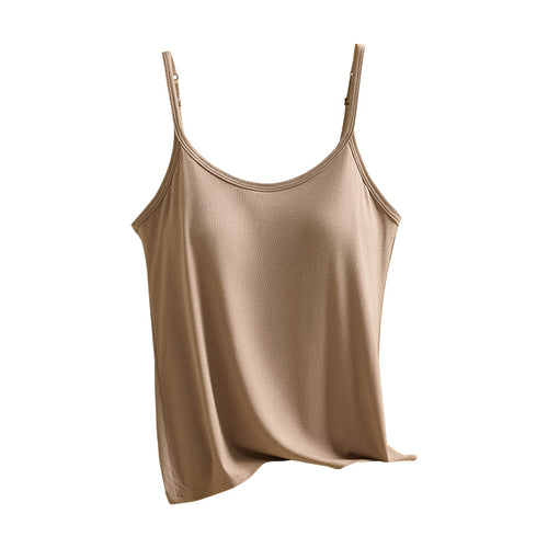Adjustable Strap Camisole with Built-in Padding
