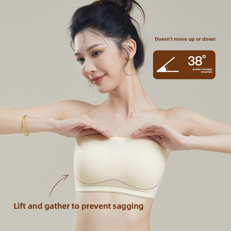 Seamless Non-Slip Strapless Push-Up Bra
