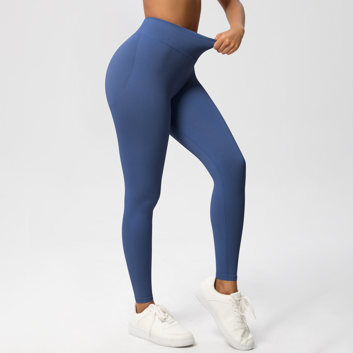 Women's Seamless High-Waisted Yoga Running Leggings