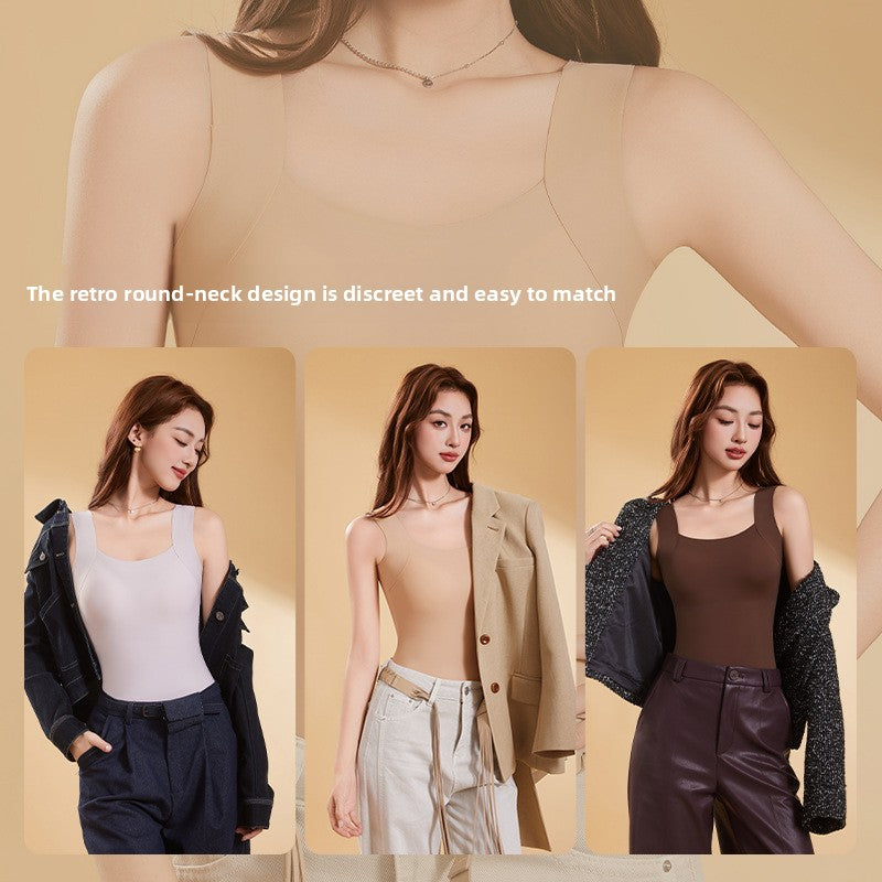 Silk seamless bra with underwire base layer underwear