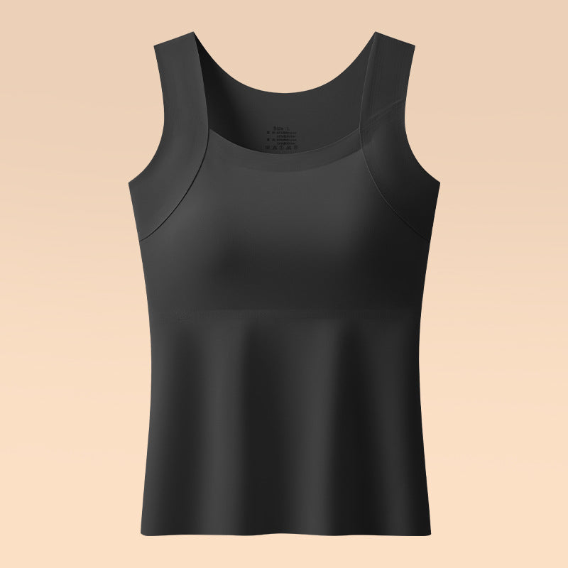 Silk seamless bra with underwire base layer underwear