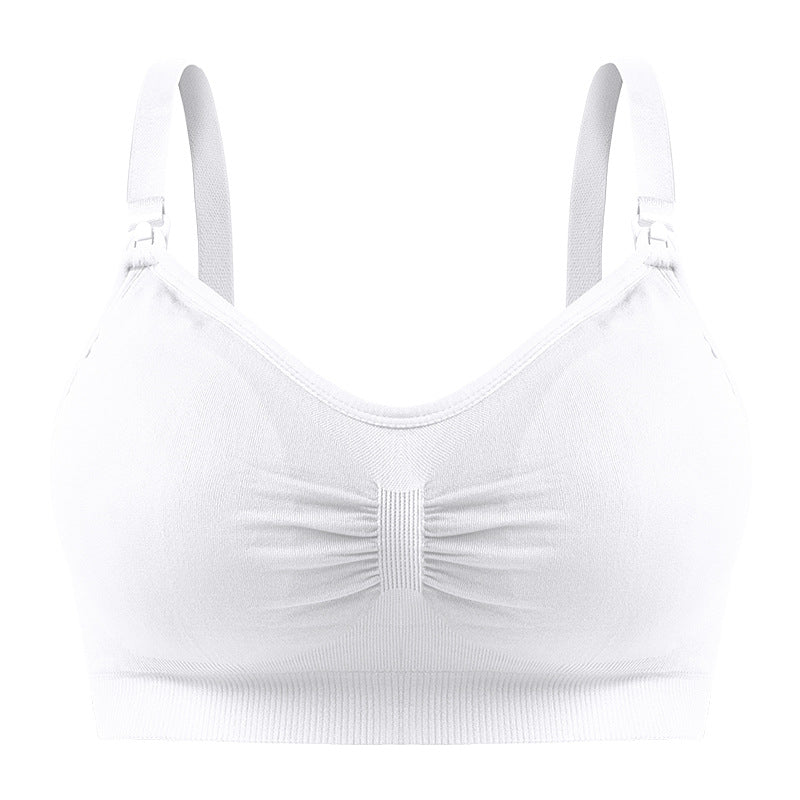 Pregnant without steel ring front opening buckle plus size lactation underwear