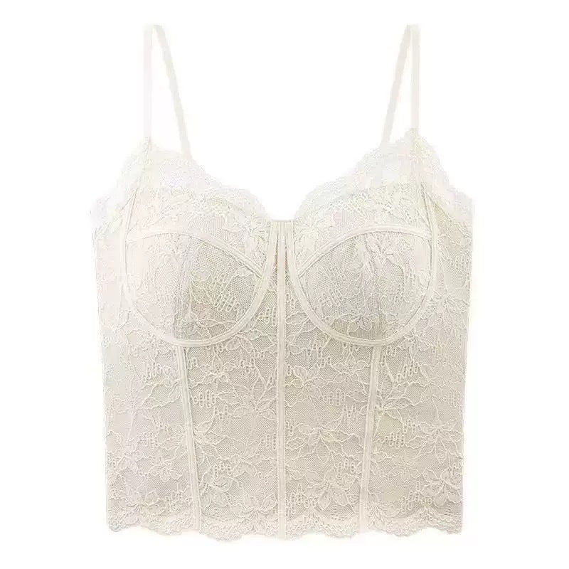 French Lace Camisole with Chest Pads