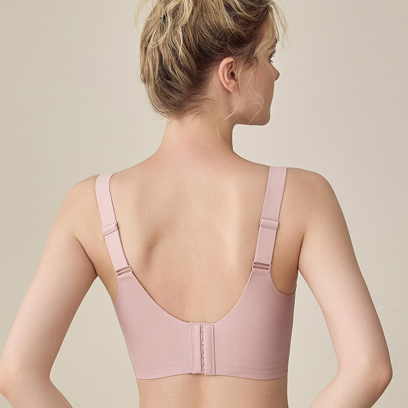 One-Piece Seamless Breast-Retracting Ice Silk Beautiful Back Bra